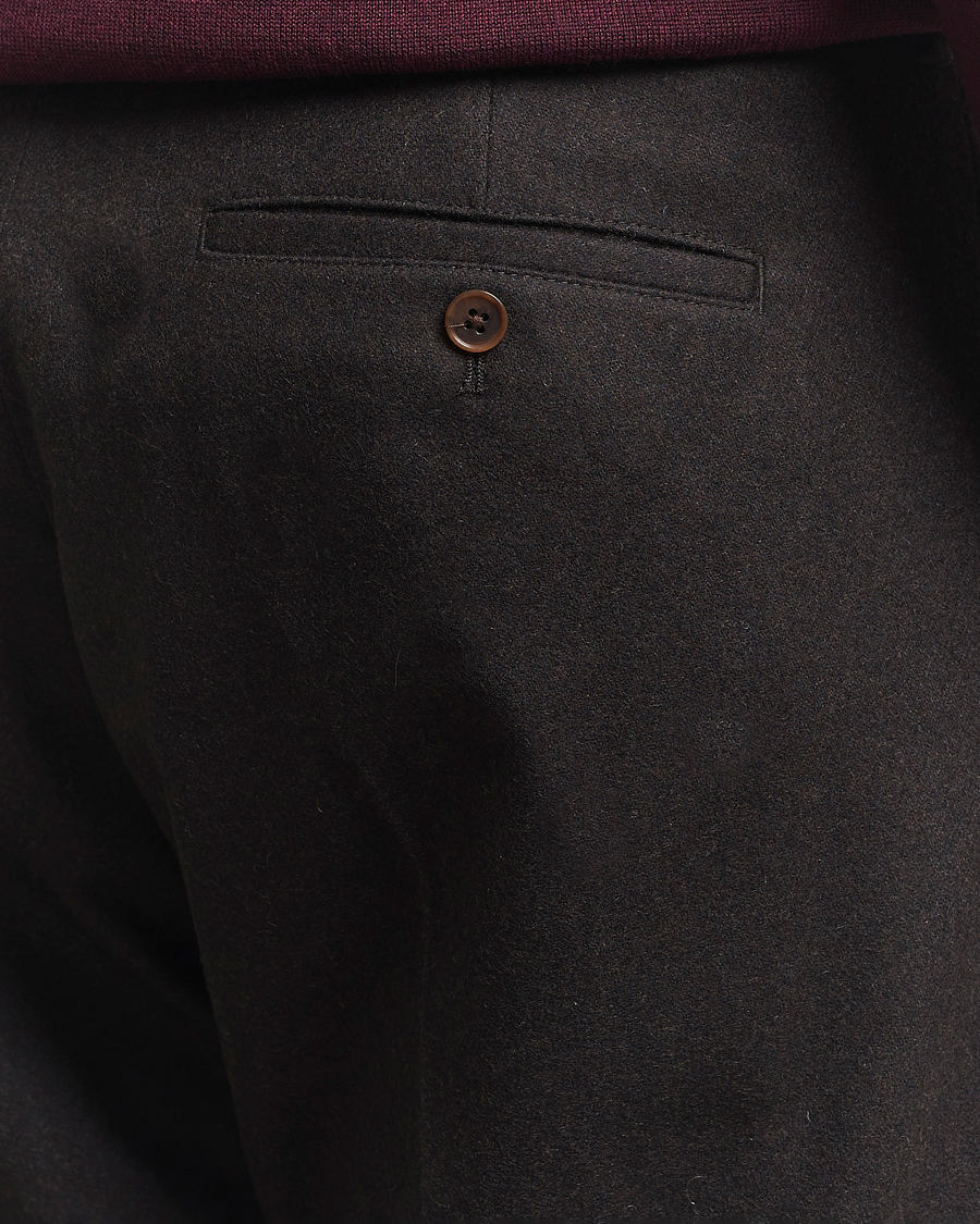 Uomini | Pantaloni | NN07 | Bill Wool Pleated Trousers Brown