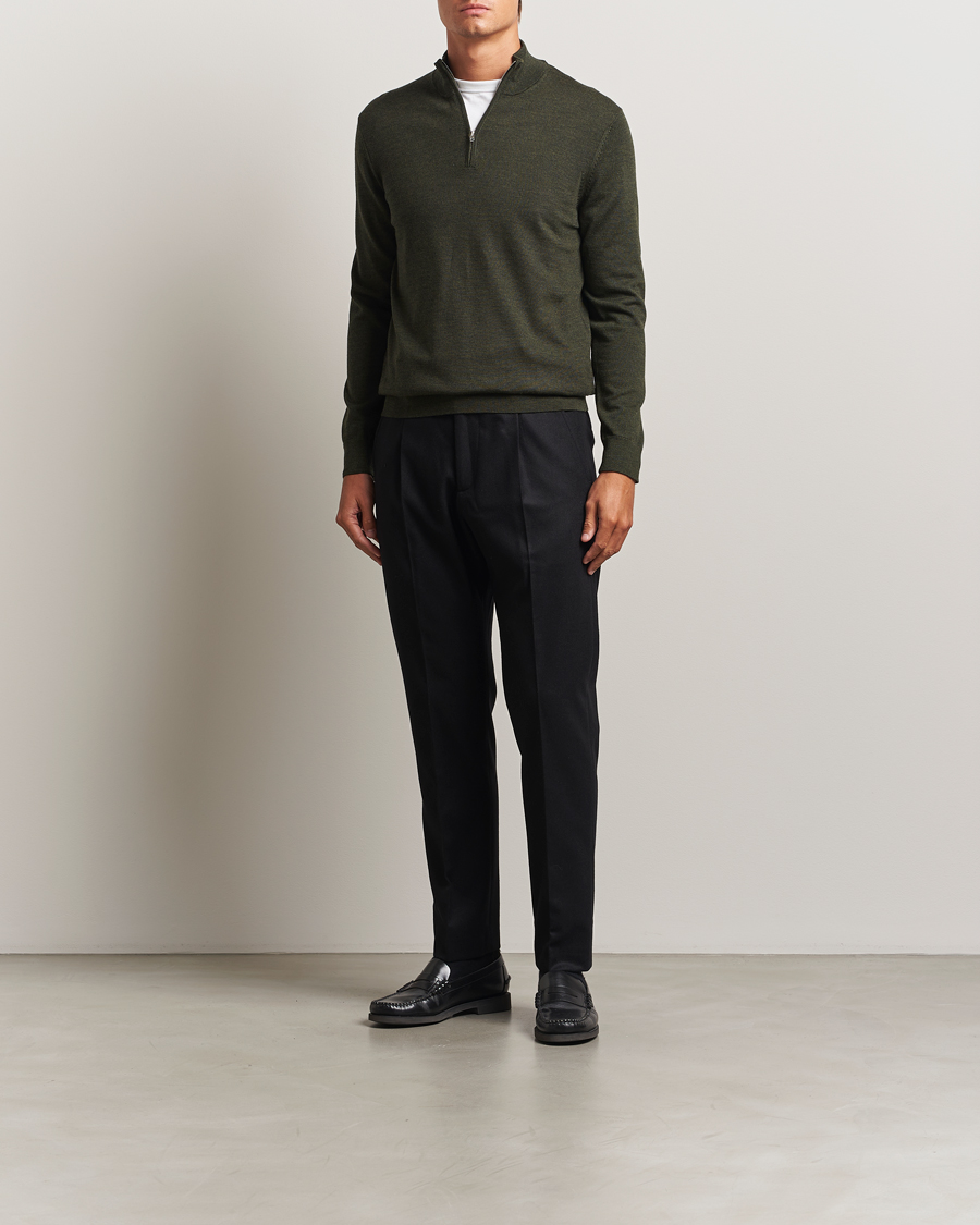 Uomini | Pantaloni | NN07 | Bill Wool Pleated Trousers Black
