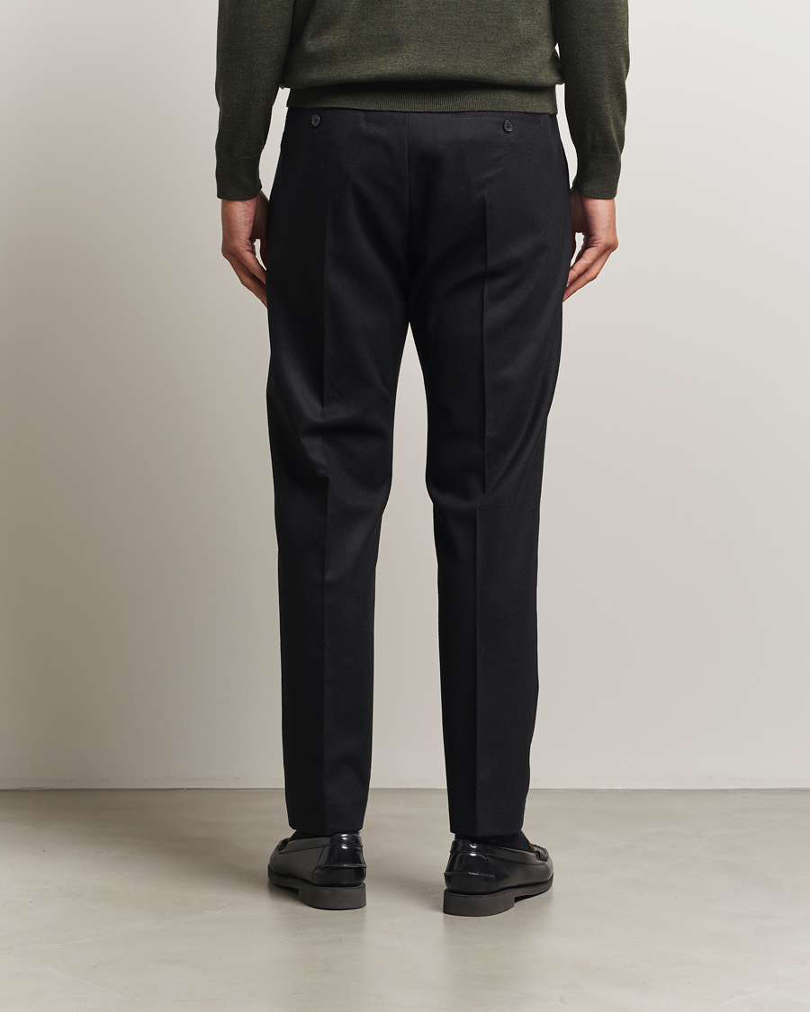 Uomini | Pantaloni | NN07 | Bill Wool Pleated Trousers Black