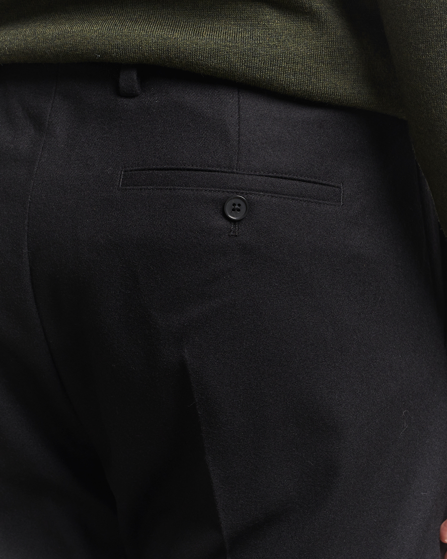 Uomini | Pantaloni | NN07 | Bill Wool Pleated Trousers Black