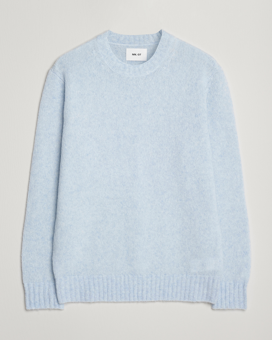 Uomini | Maglieria | NN07 | Lee Wool Knitted Sweater Cerulian Blue