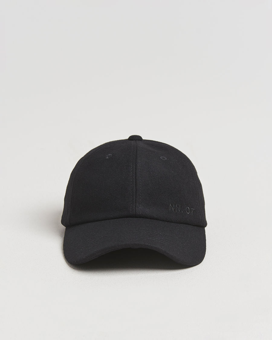 Uomini | NN07 Boiled Wool Cap Black | NN07 | Boiled Wool Cap Black