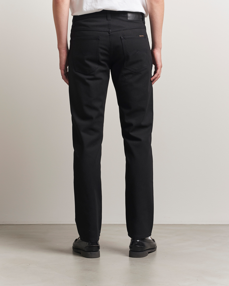 Uomini | Pantaloni | Nudie Jeans | Solid Ollie Jeans Dry Pure Black