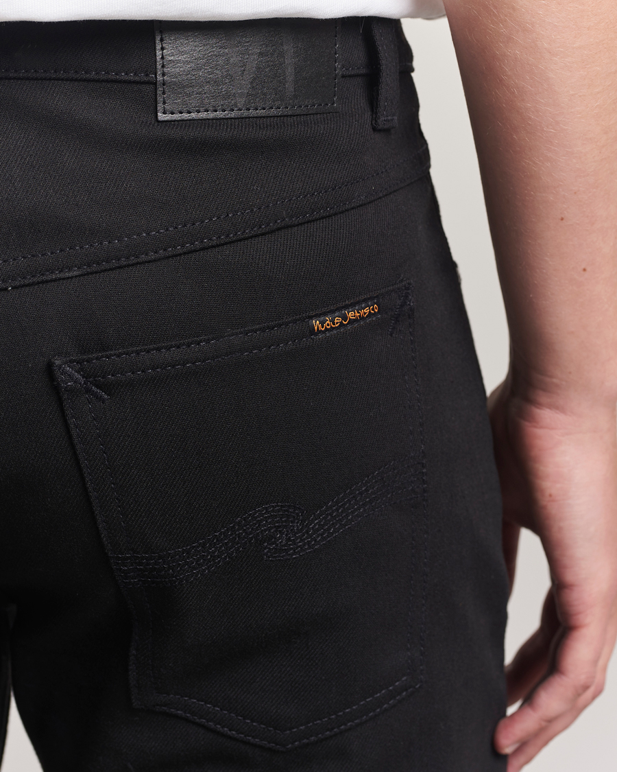 Uomini | Pantaloni | Nudie Jeans | Solid Ollie Jeans Dry Pure Black