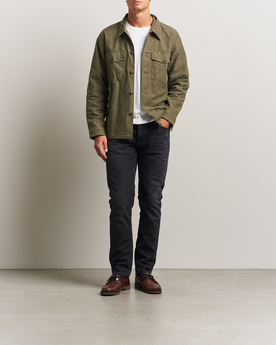 Uomini | Pantaloni | Nudie Jeans | Solid Ollie Jeans Black Force