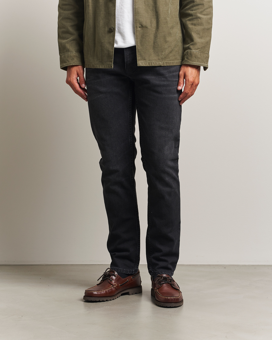 Uomini | Pantaloni | Nudie Jeans | Solid Ollie Jeans Black Force