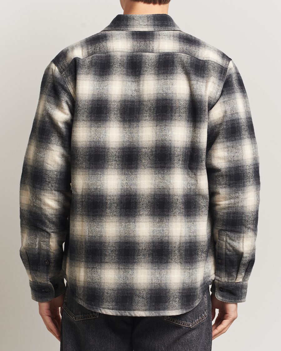 Uomini | Camicie | Nudie Jeans | Glenn Padded Checked Overshirt Black