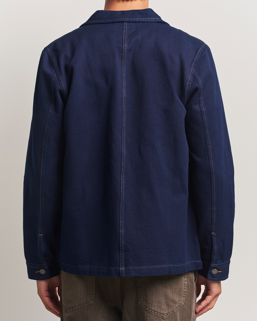 Uomini | Camicie | Nudie Jeans | Barney Indigo Workwear Jacket Dark Blue