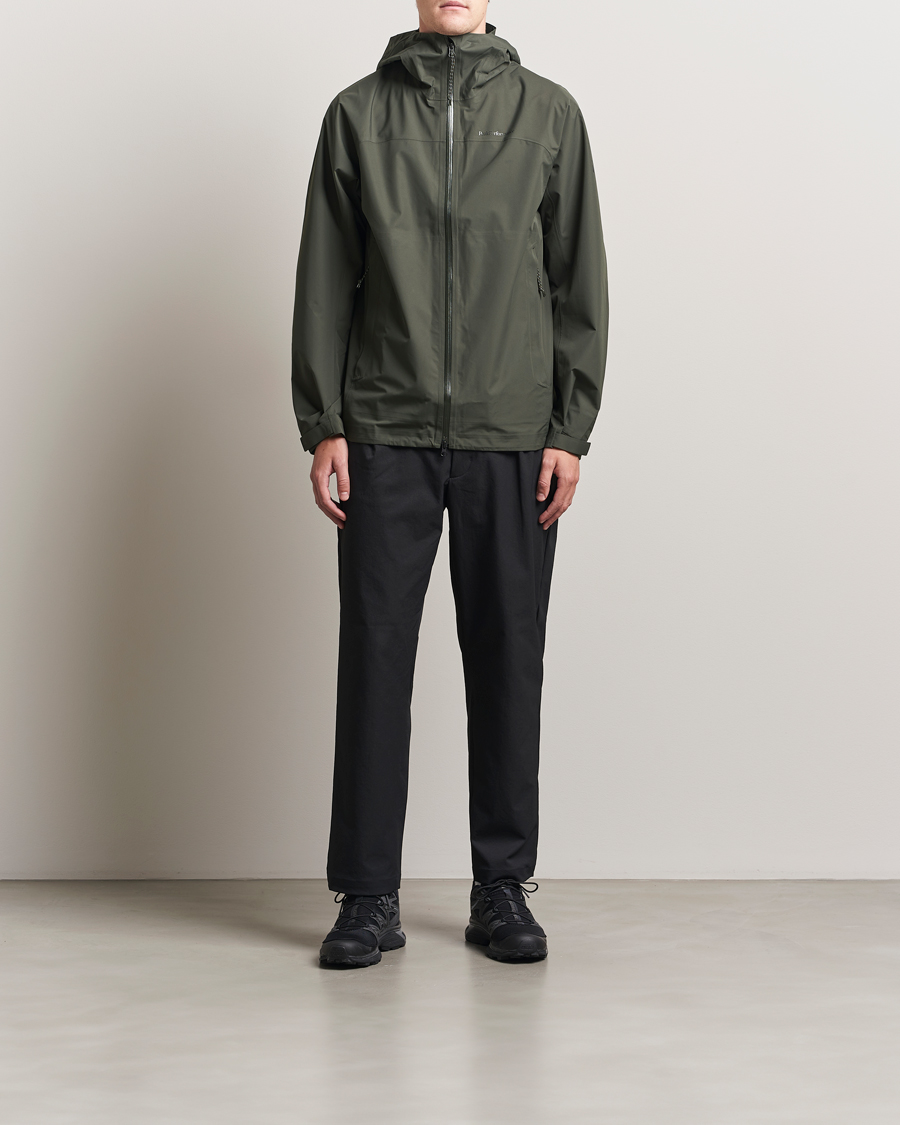 Uomini | Giacche | Peak Performance | Treeline Shell Hooded Jacket Olive Extreme
