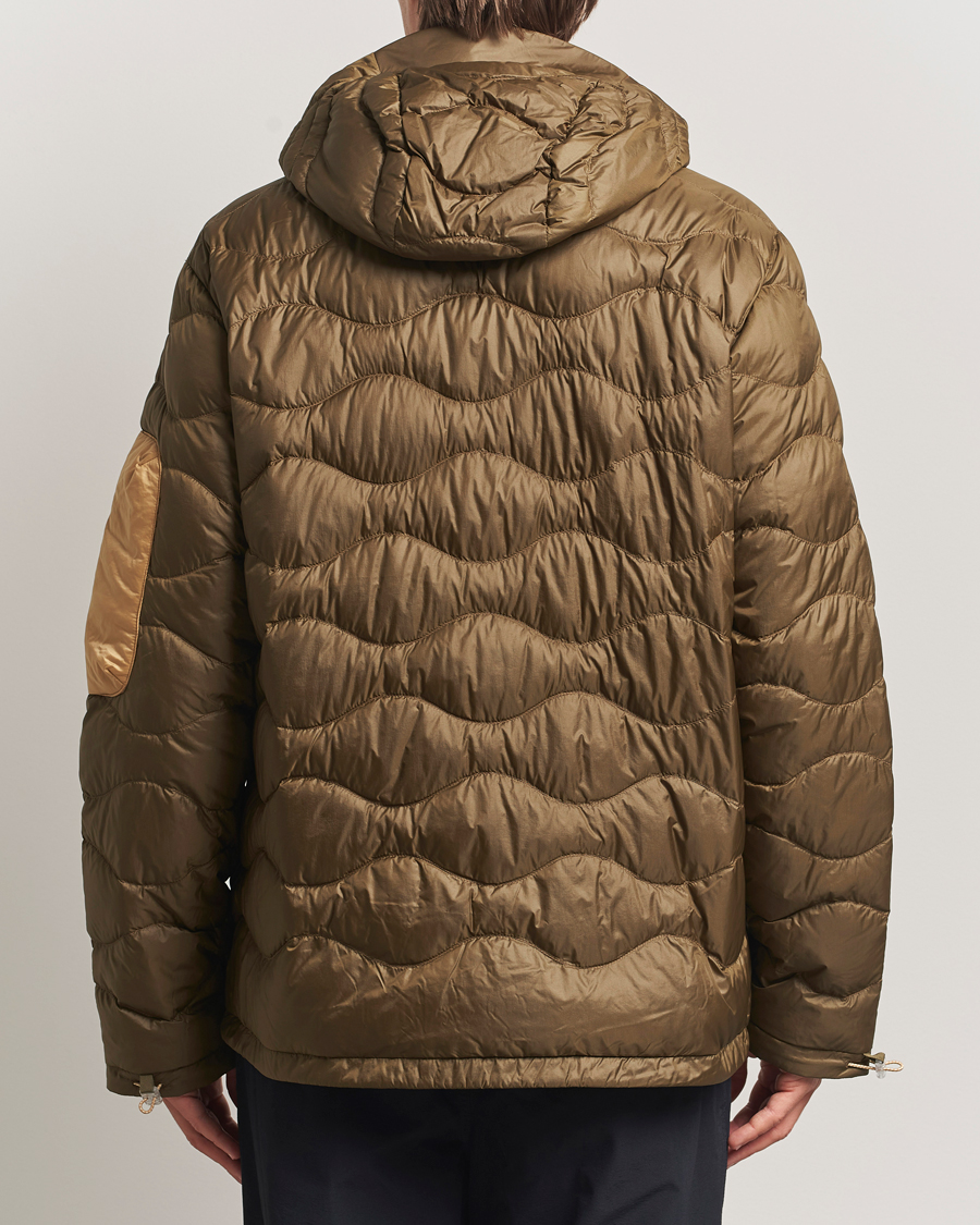 Uomini | Giacche | Peak Performance | Helium Utility Down Hooded Jacket Meadow Moss/Sierra Sand