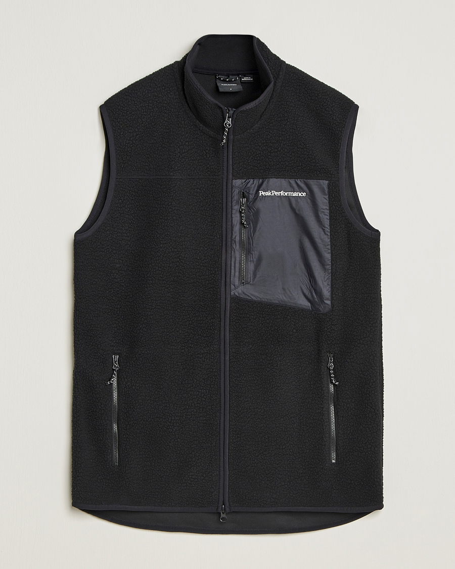 Uomini | Maglieria | Peak Performance | Pile Vest Black