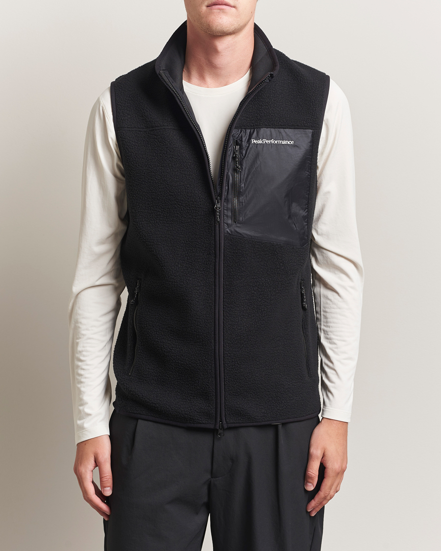 Uomini | Maglieria | Peak Performance | Pile Vest Black