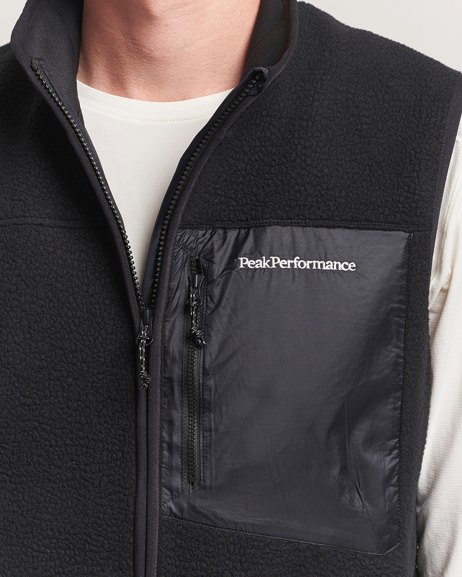 Uomini | Maglieria | Peak Performance | Pile Vest Black