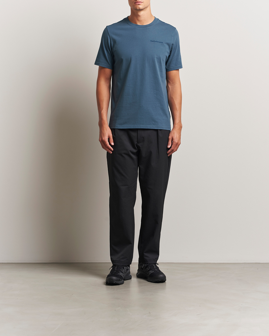 Uomini | T-shirt | Peak Performance | Original Crew Neck T-Shirt Mountain Lake