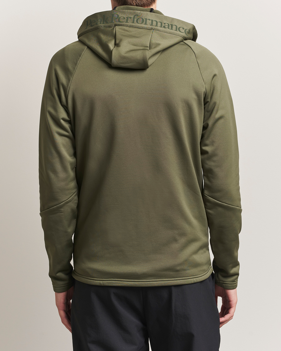 Uomini | Maglieria | Peak Performance | Rider Full Zip Hoodie Pine Needle