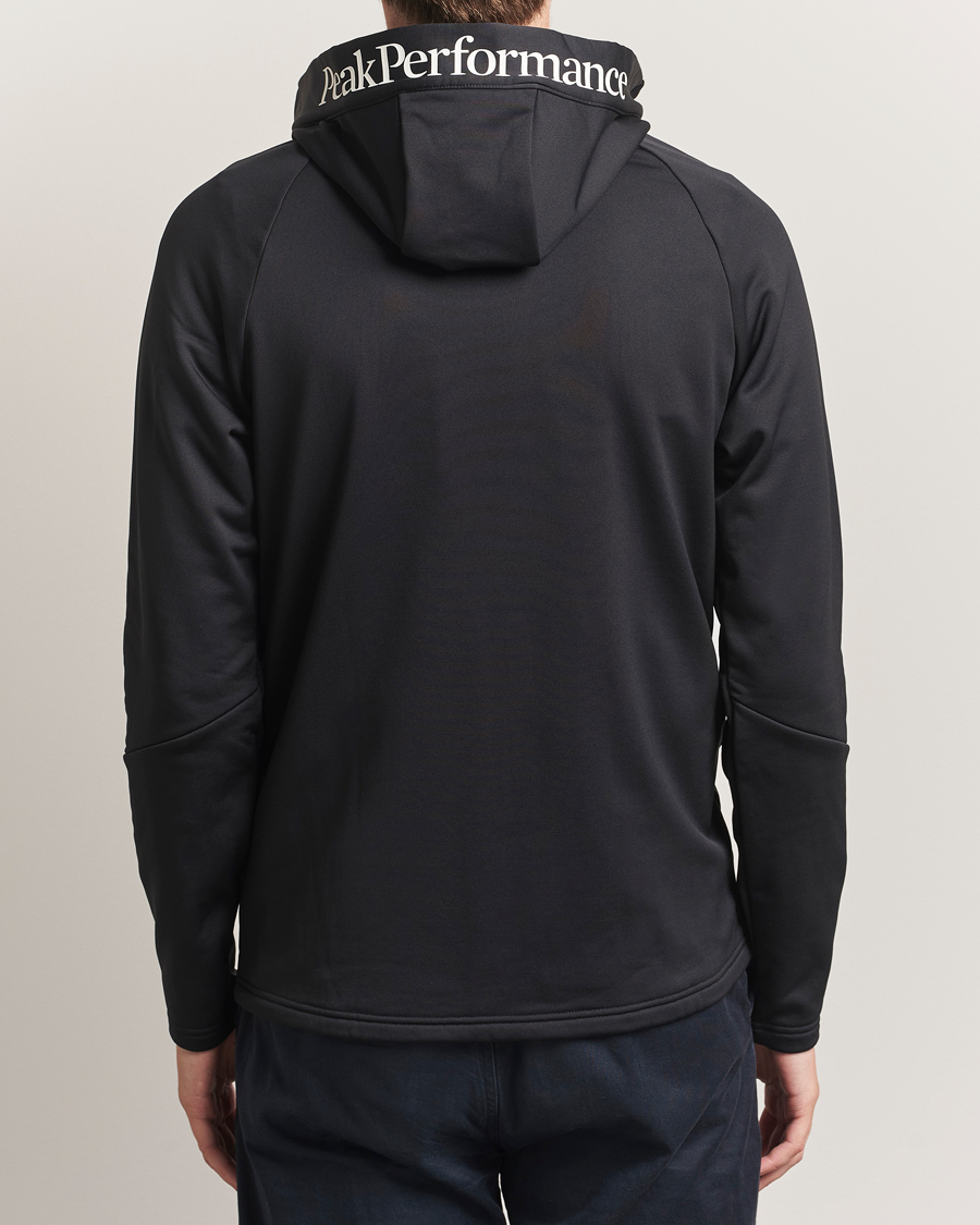 Uomini | Maglieria | Peak Performance | Rider Hooded Full Zip Black