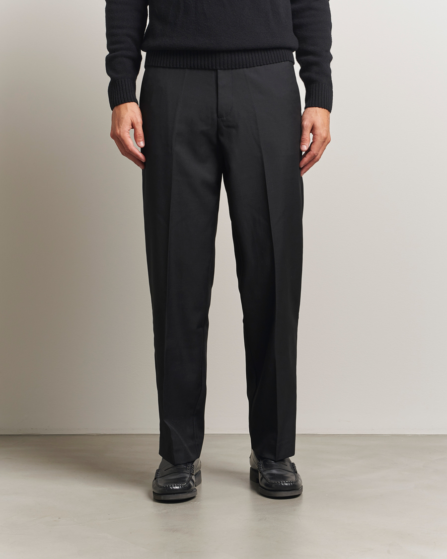 Uomini | Pantaloni | Samsøe Samsøe | Noah Pleated Trousers Black