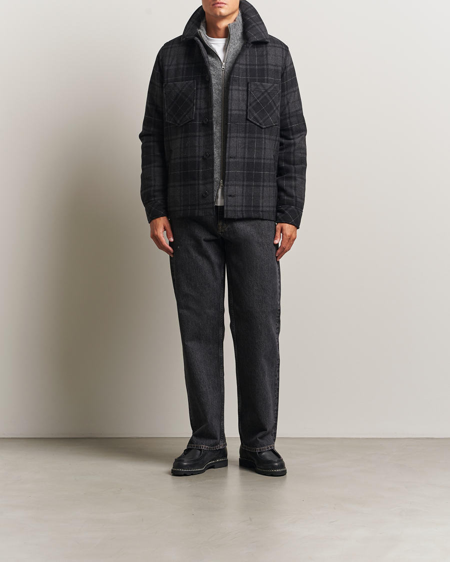 Uomini | Giacche | Samsøe Samsøe | Pally Padded Shirt Jacket Black