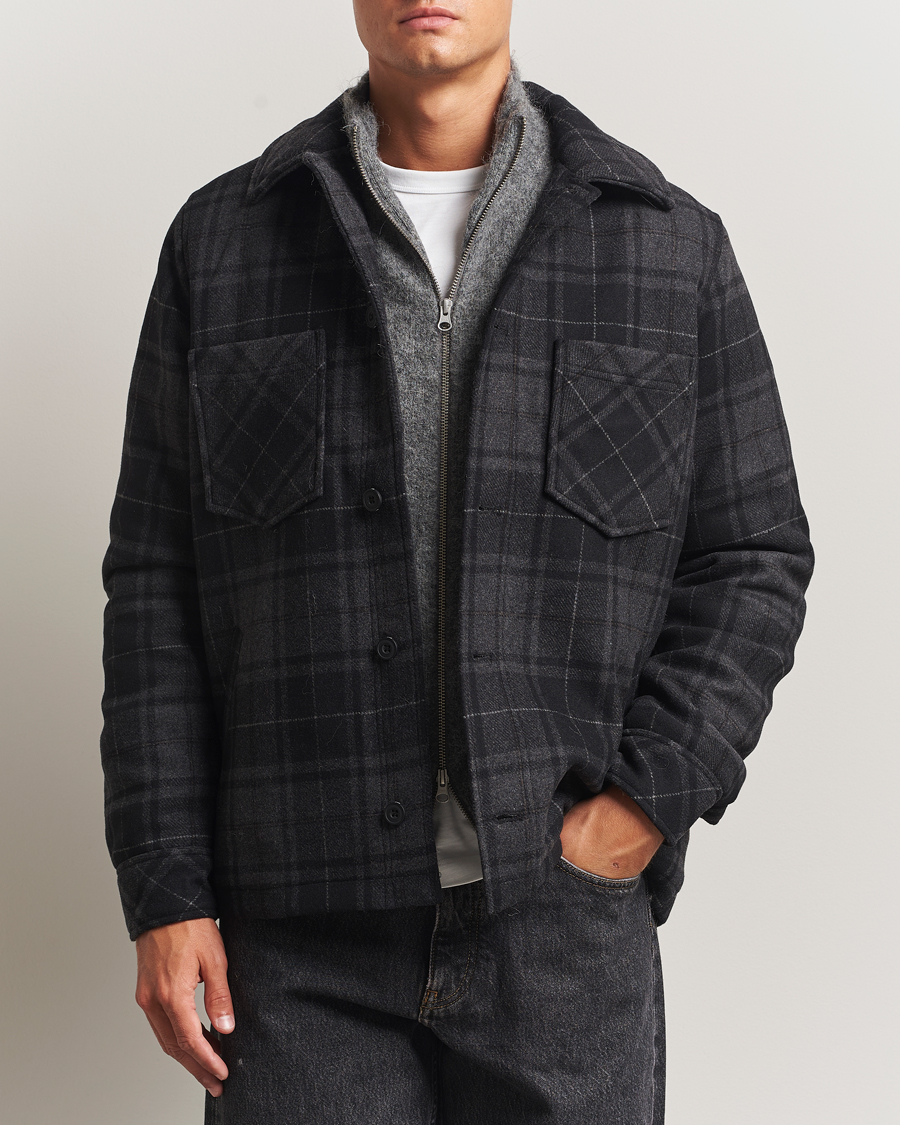 Uomini | Giacche | Samsøe Samsøe | Pally Padded Shirt Jacket Black