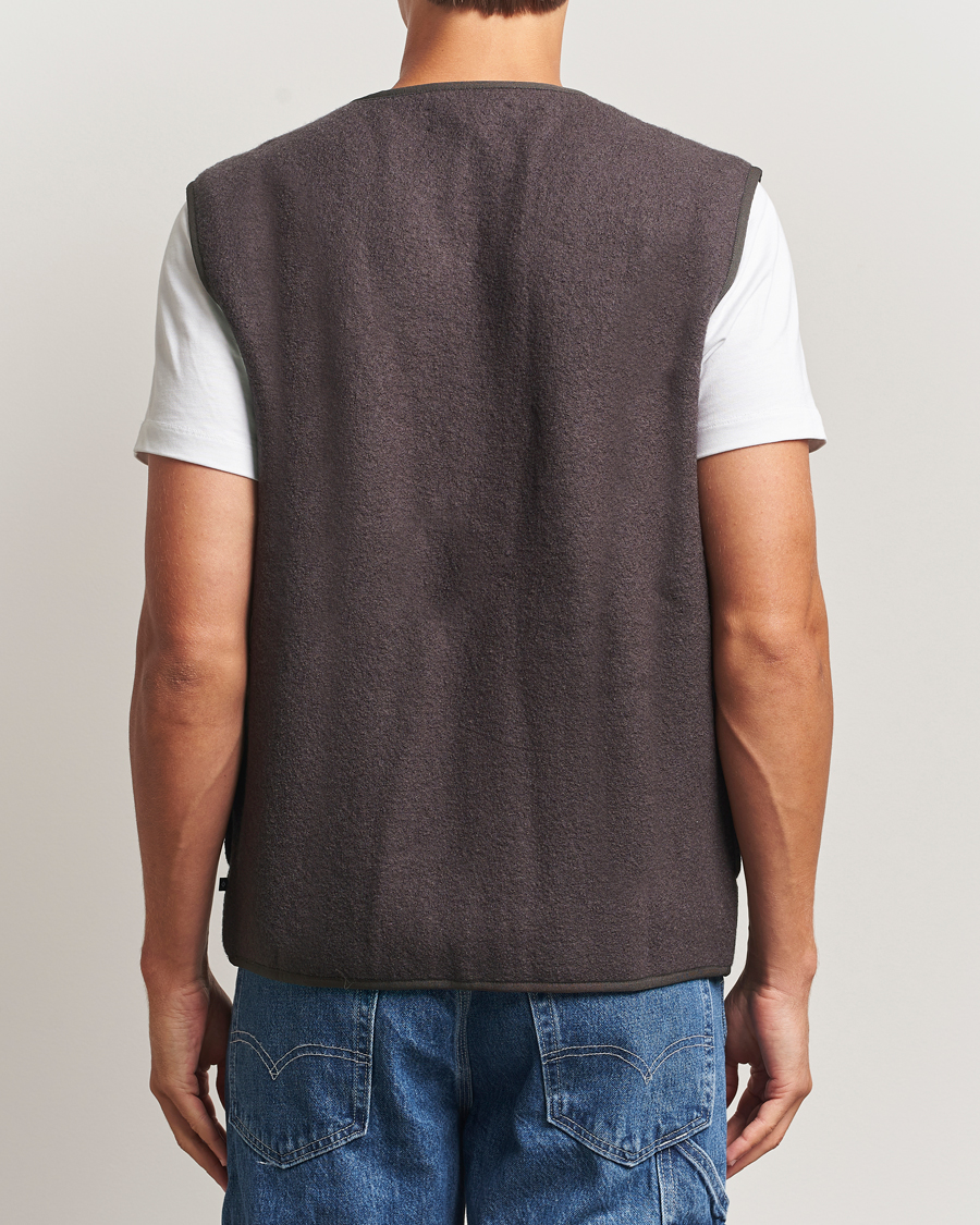 Uomini | Giacche | Samsøe Samsøe | Hannes Boiled Wool Vest Turkish Coffee