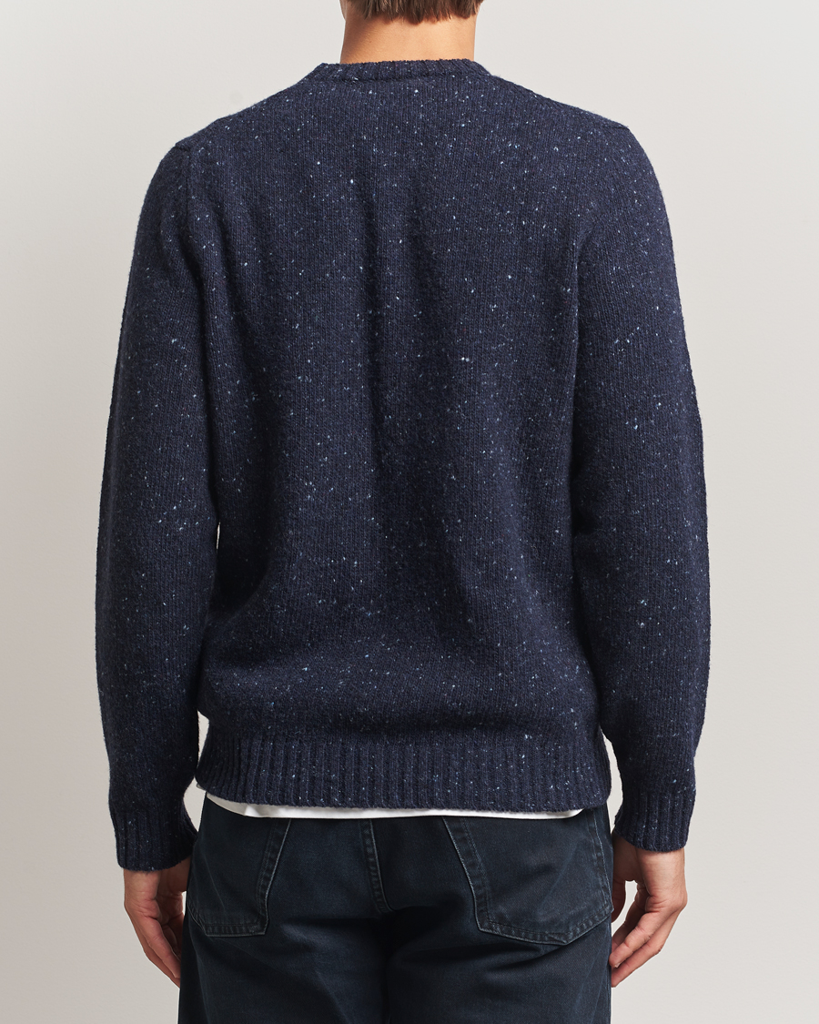 Uomini | Maglieria | Samsøe Samsøe | Nataniel Donegal Knitted Crew Neck Salute Navy