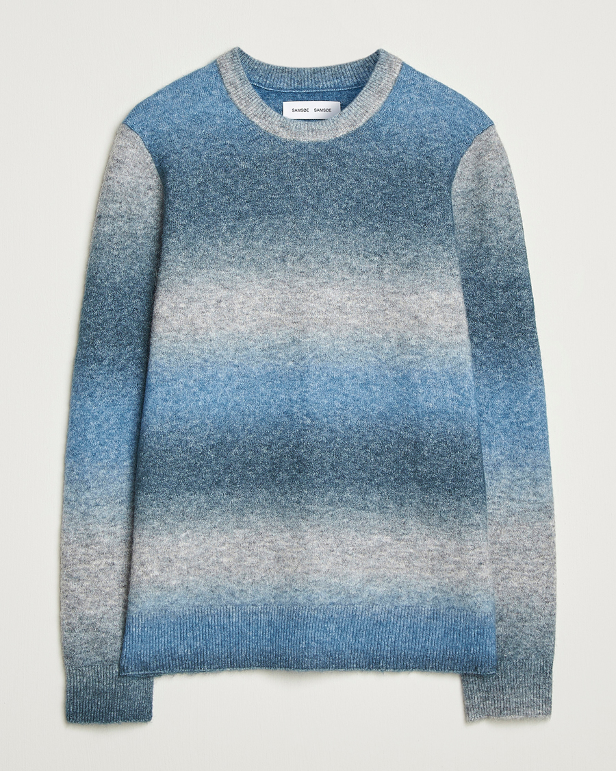 Uomini | Maglieria | Samsøe Samsøe | Aiden Wool/Alpaca Striped Crew Neck Stellar Multi