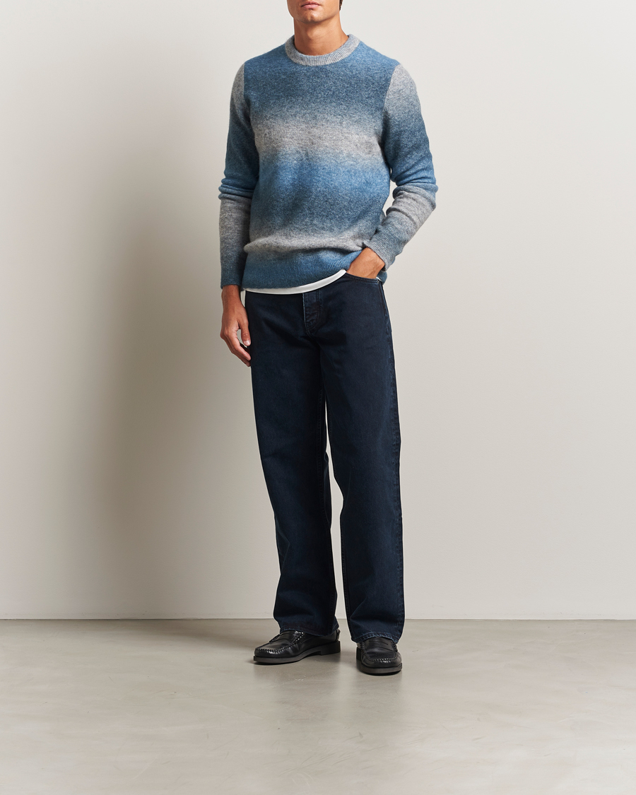 Uomini | Maglieria | Samsøe Samsøe | Aiden Wool/Alpaca Striped Crew Neck Stellar Multi