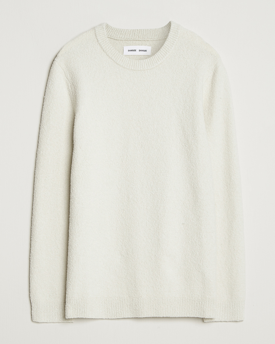 Uomini | Maglieria | Samsøe Samsøe | Nino Knitted Sweater Silver Birch