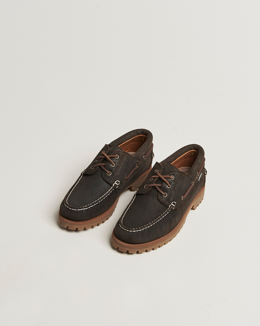 Uomini | Mocassini | Sebago | Acadia Waxed Suede Loafer Dark Brown