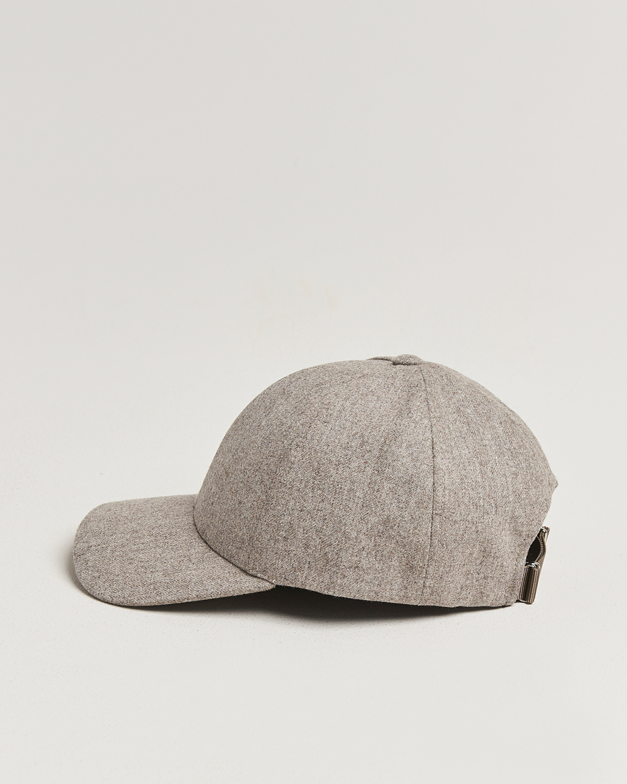 Uomini | Cappelli & Berretti | Varsity Headwear | Flannel Baseball Cap Umber Beige