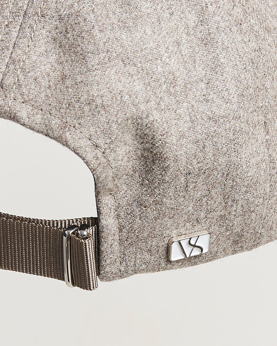 Uomini | Cappelli & Berretti | Varsity Headwear | Flannel Baseball Cap Umber Beige