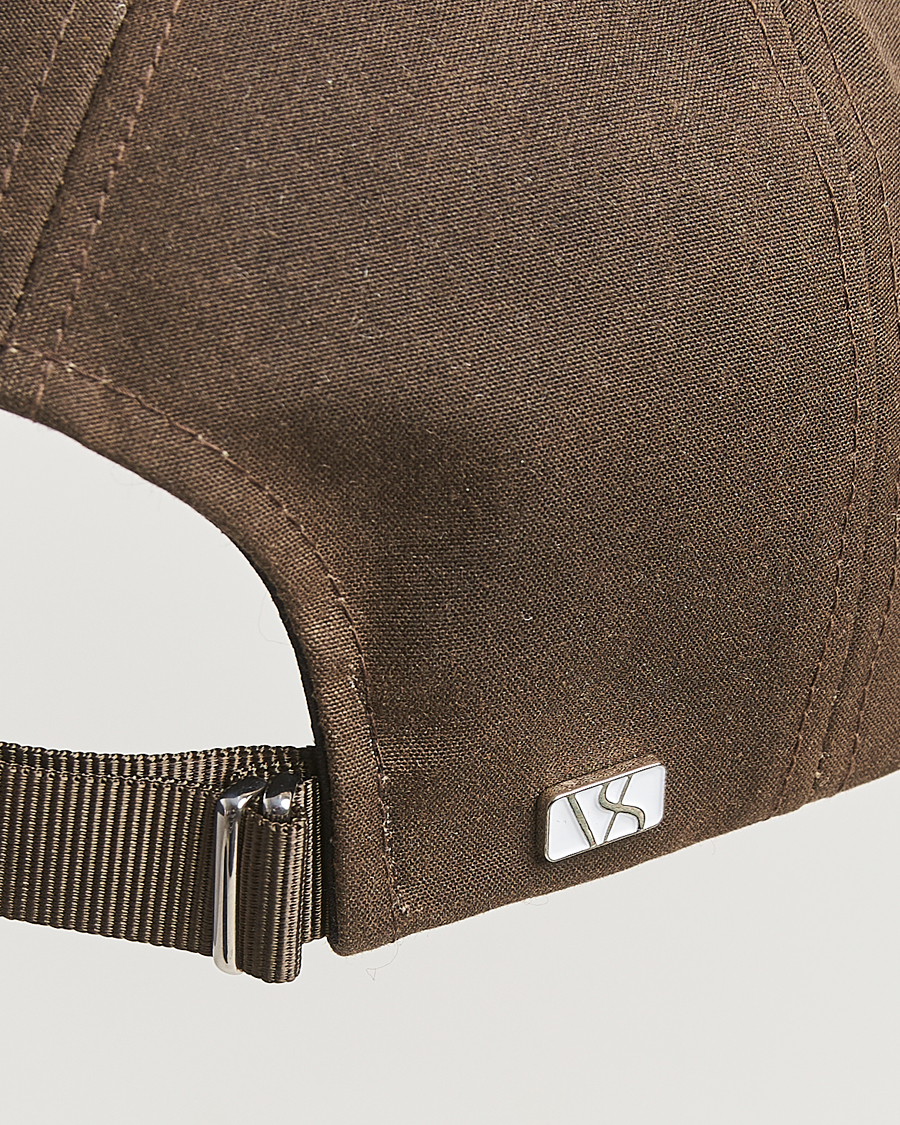 Uomini | Cappelli & Berretti | Varsity Headwear | Oilskin Baseball Cap Chestnut Brown