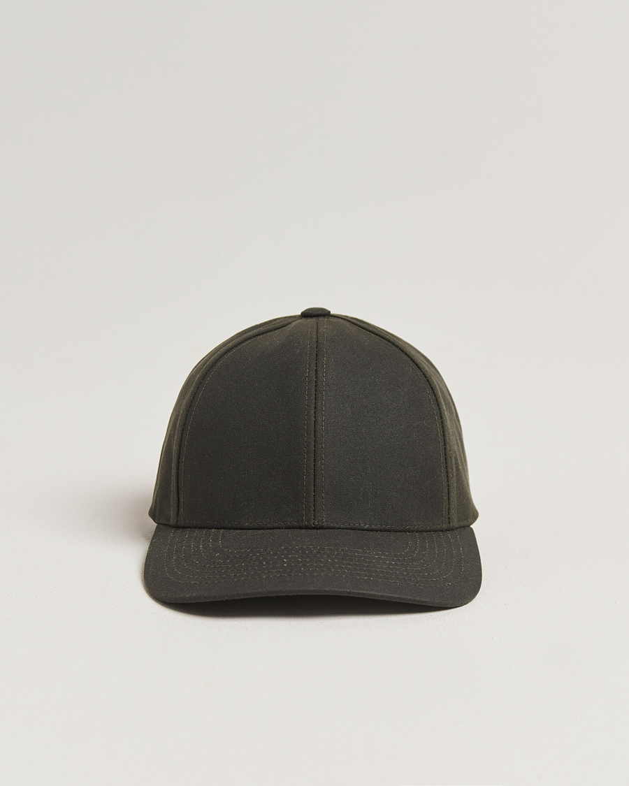 Uomini | Cappelli & Berretti | Varsity Headwear | Oilskin Baseball Cap Ivy Green