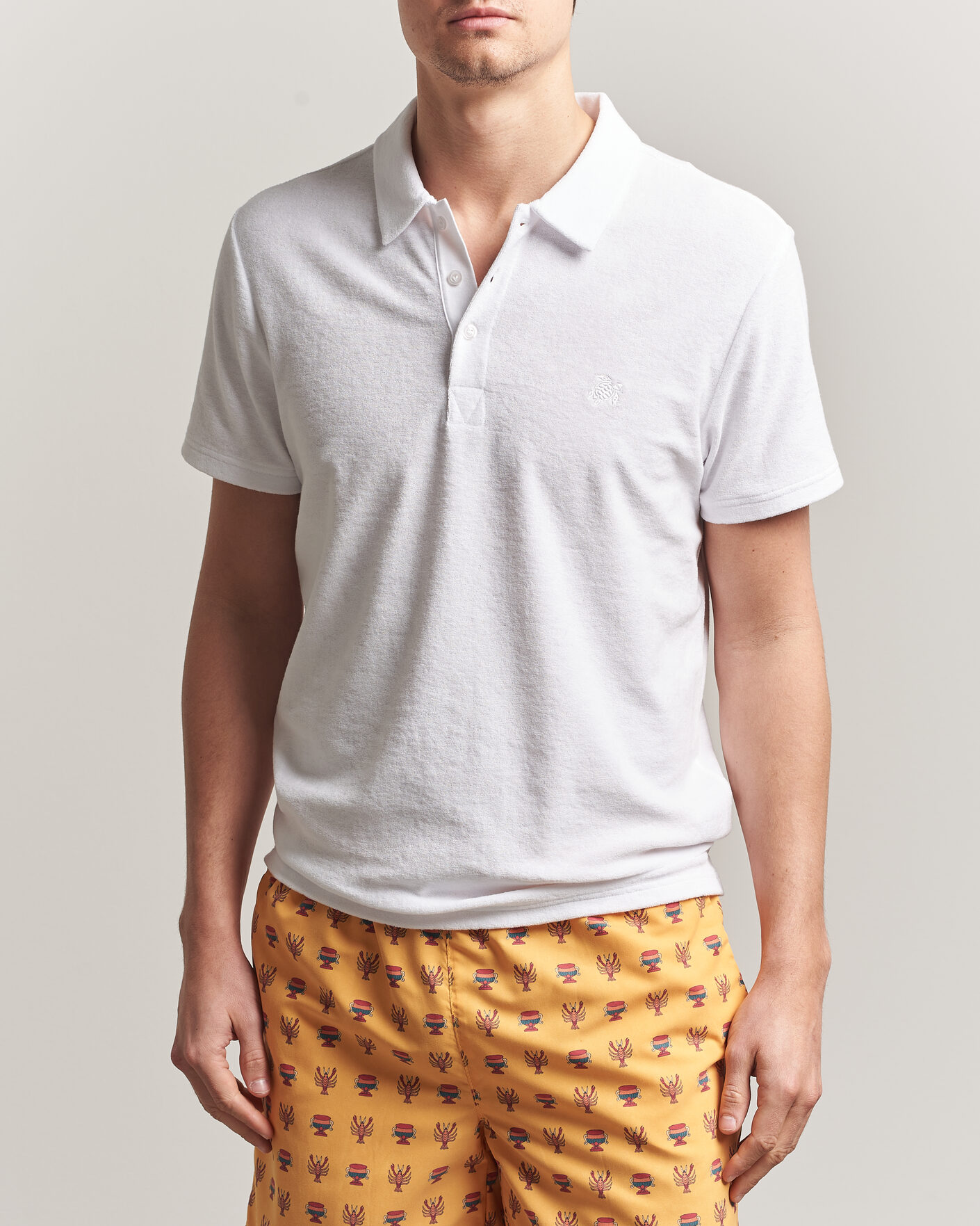Uomini | Polo | Vilebrequin | Phoenix Terry Polo Blanc
