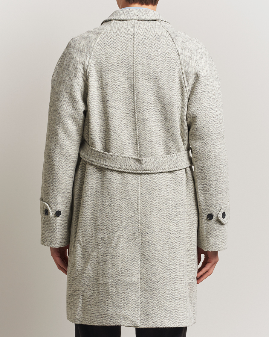 Uomini | Giacche | Walker Slater | Watson Harris Tweed Herringbone Coat Light Grey