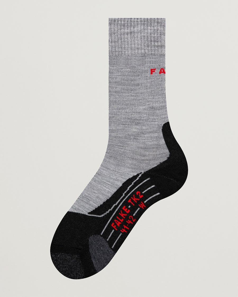 Uomini | Biancheria intima | Falke Sport | TK2 Explore Trekking Socks Light Grey