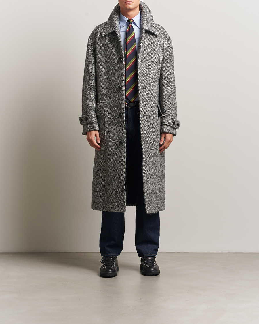 Uomini | Giacche | GANT 240 Mulberry Street | Tweed Wool Coat Black