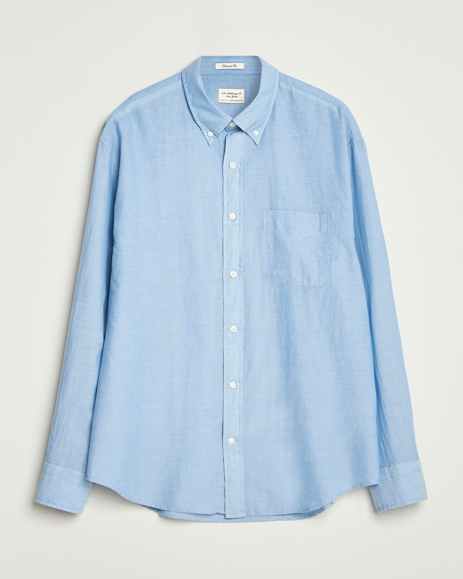 Uomini | Camicie | GANT 240 Mulberry Street | Relaxed Fit Chambray Shirt Light Indigo