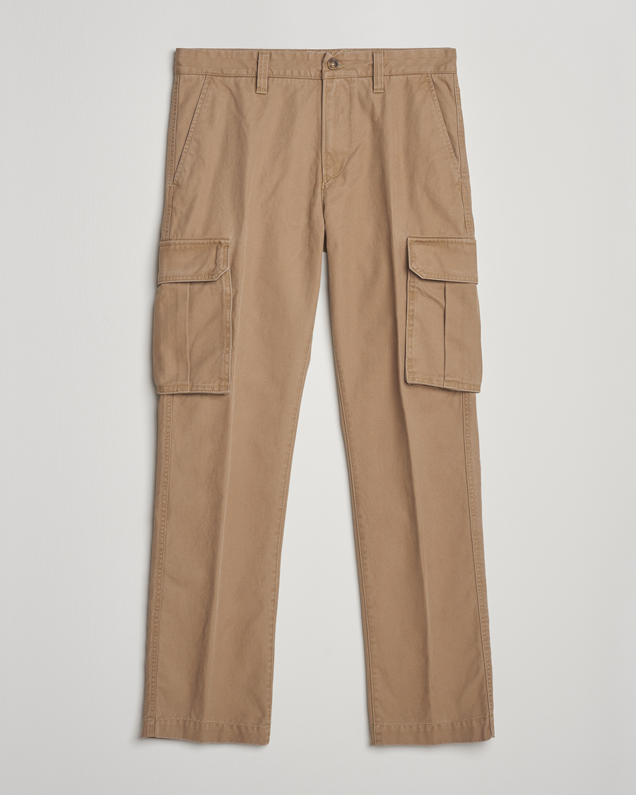 Uomini | Pantaloni | GANT | Regular Fit Cotton Twill Cargo Pants Light Taupe