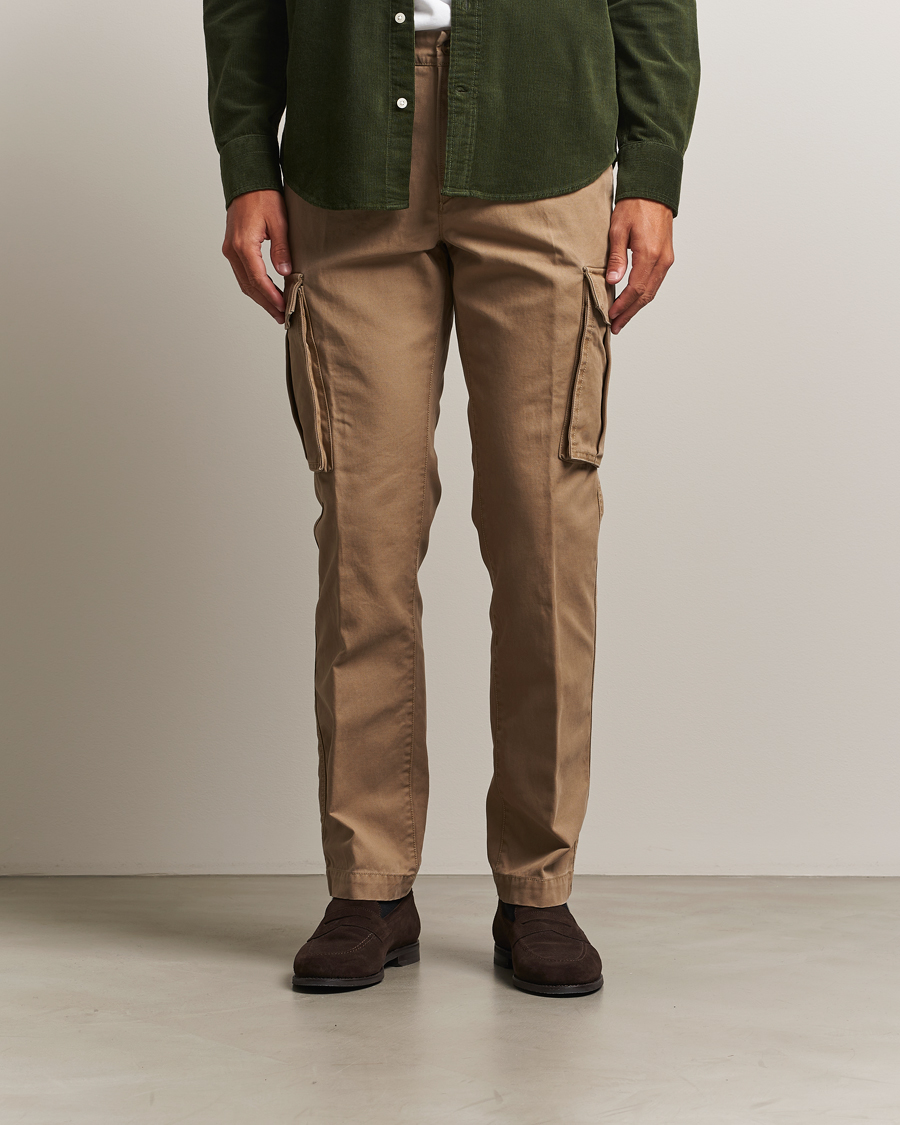 Uomini | Pantaloni | Gant | Regular Fit Cotton Twill Cargo Pants Light Taupe