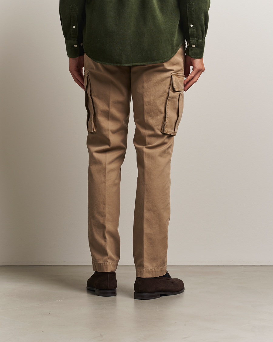 Uomini | Pantaloni | GANT | Regular Fit Cotton Twill Cargo Pants Light Taupe