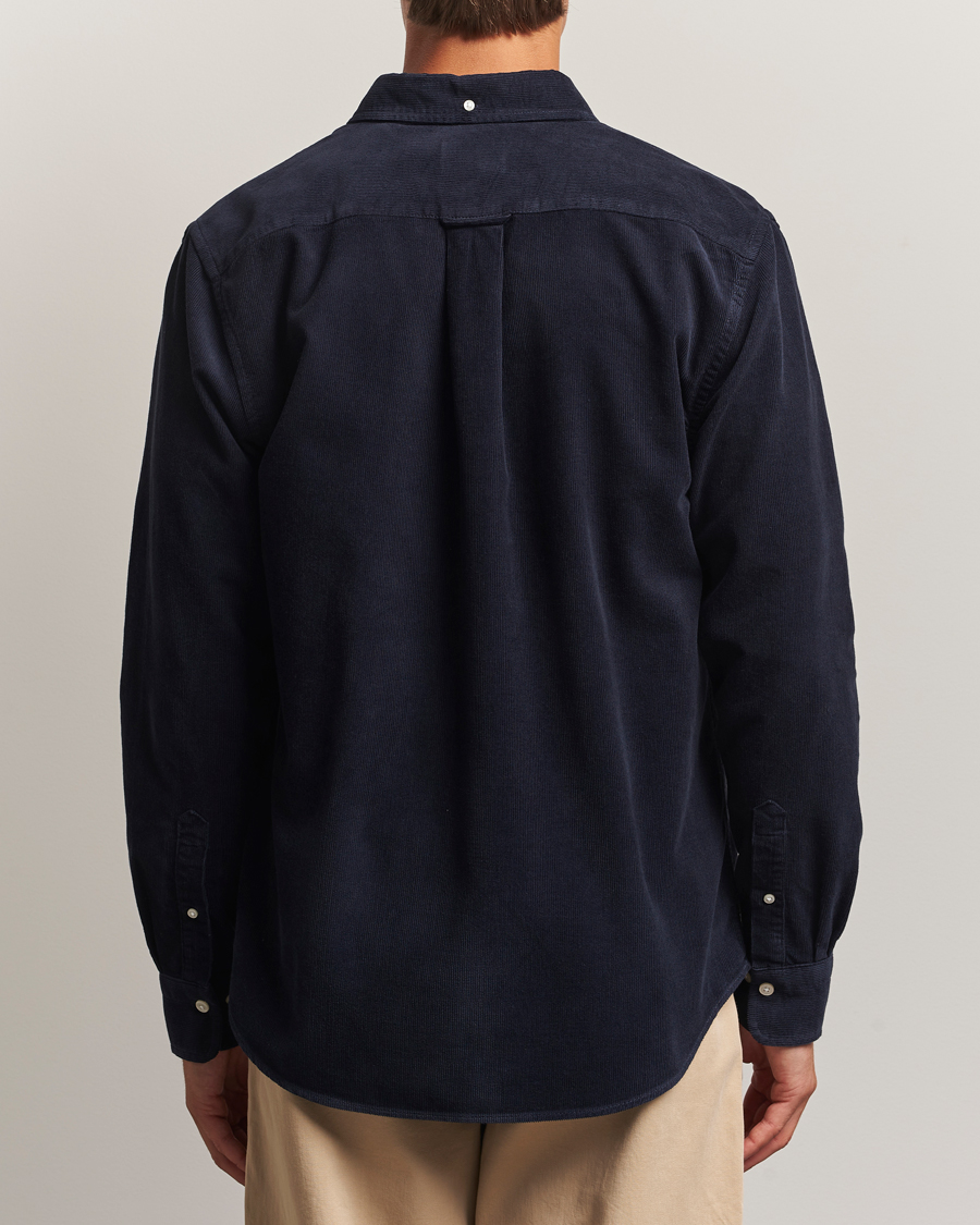 Uomini | Camicie | Gant | Regular Fit Corduroy Shirt Evening Blue
