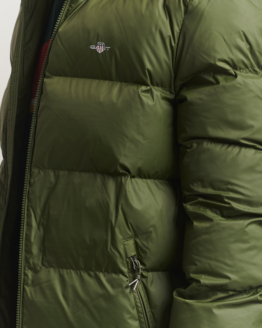 Uomini | Giacche | Gant | The Active Cloud Mid Length Jacket Country Green