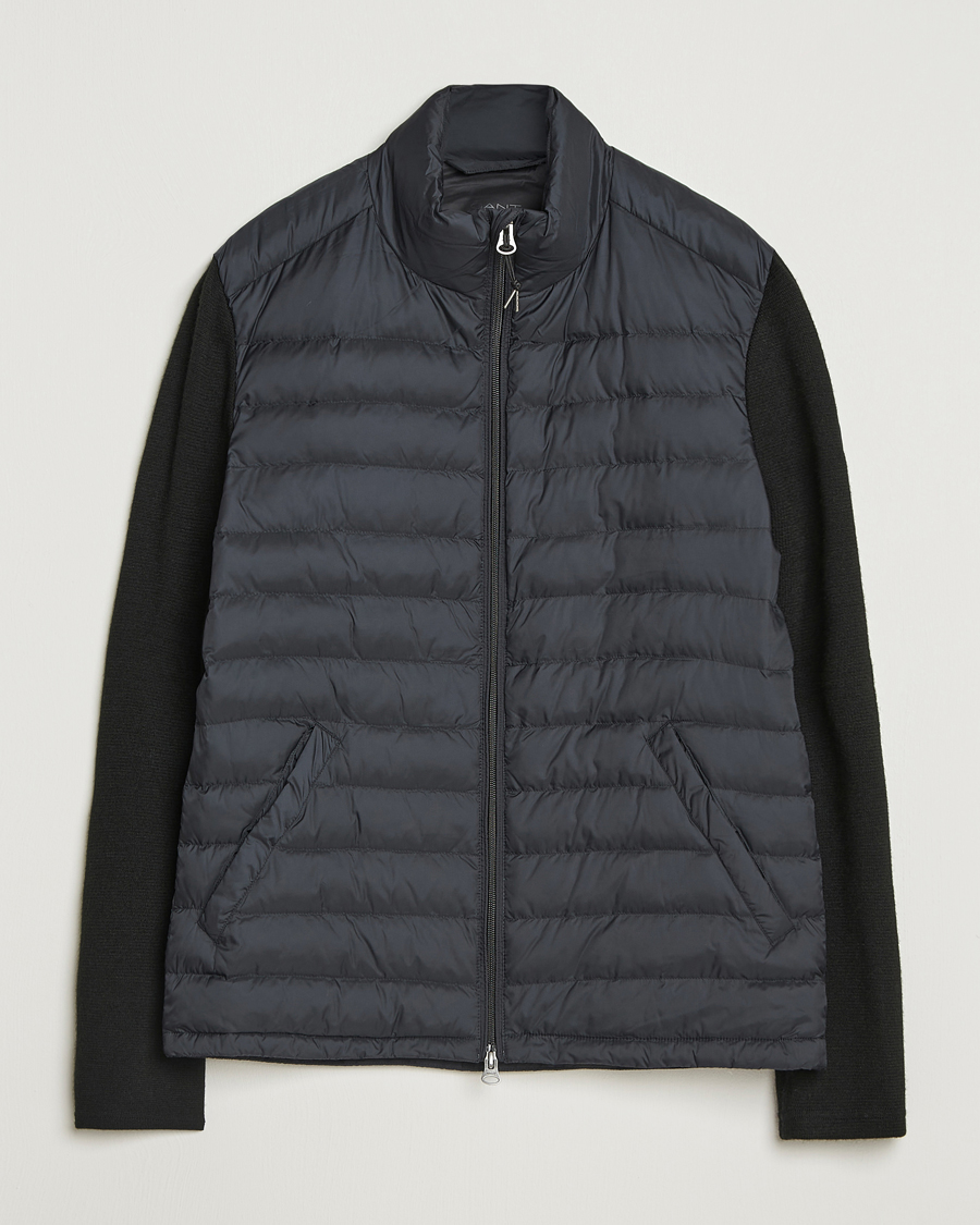 Uomini | Giacche | Gant | Mixed Media Hybrid Jacket Black