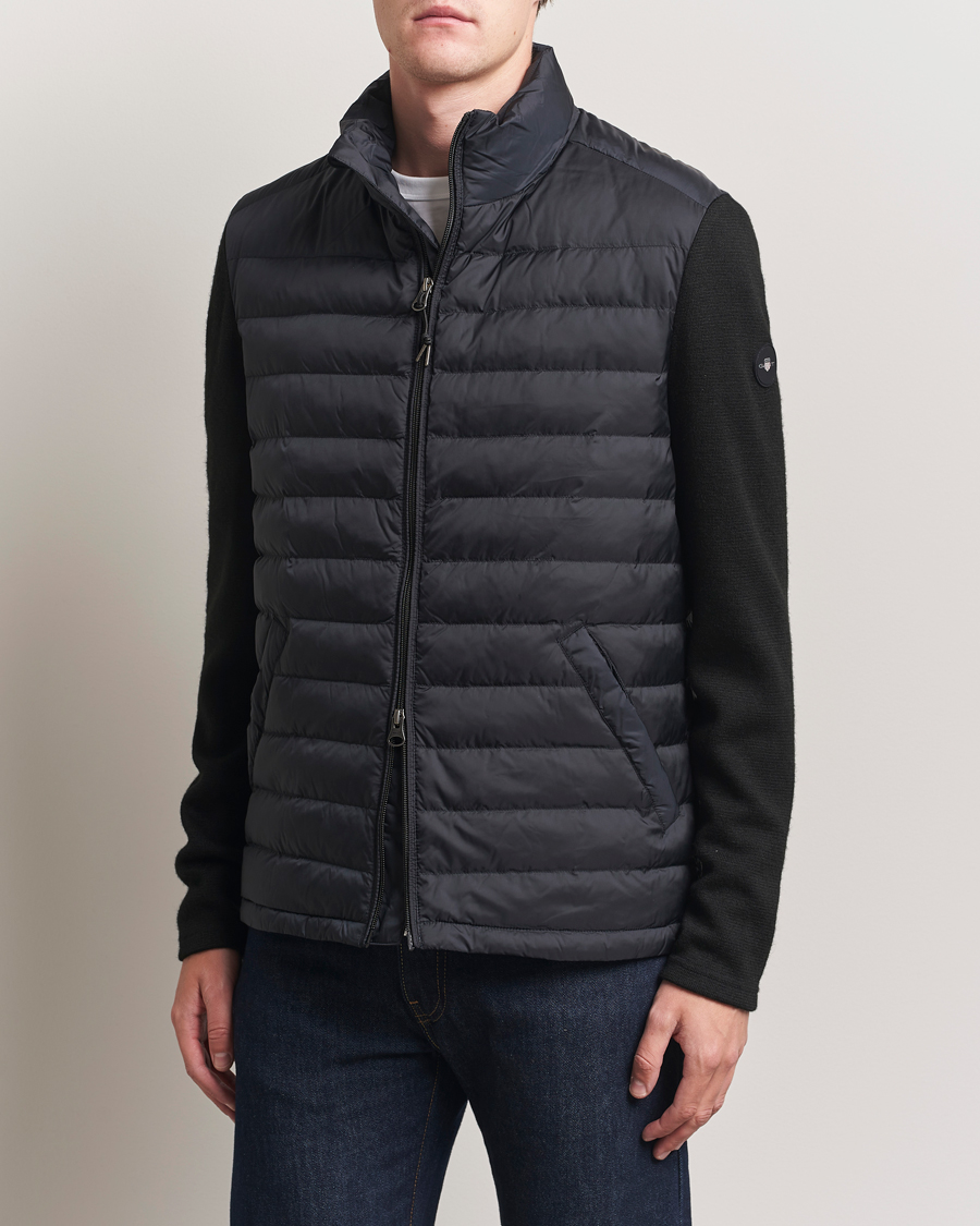 Uomini | Giacche | Gant | Mixed Media Hybrid Jacket Black