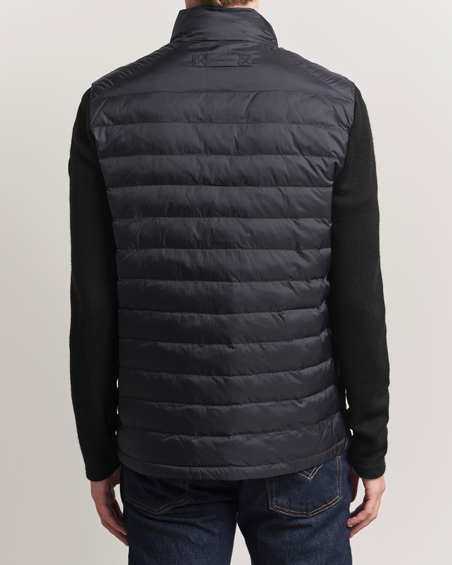 Uomini | Giacche | Gant | Mixed Media Hybrid Jacket Black