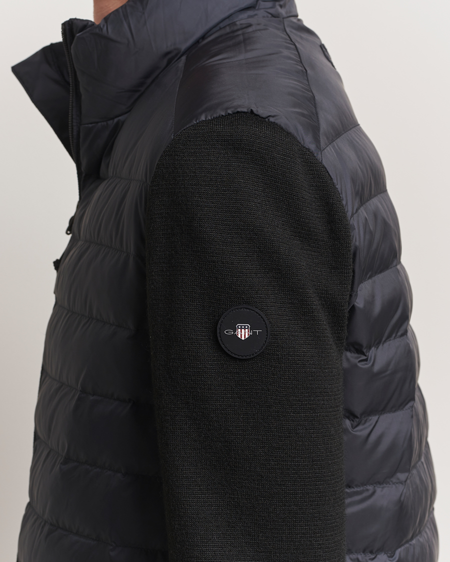 Uomini | Giacche | Gant | Mixed Media Hybrid Jacket Black