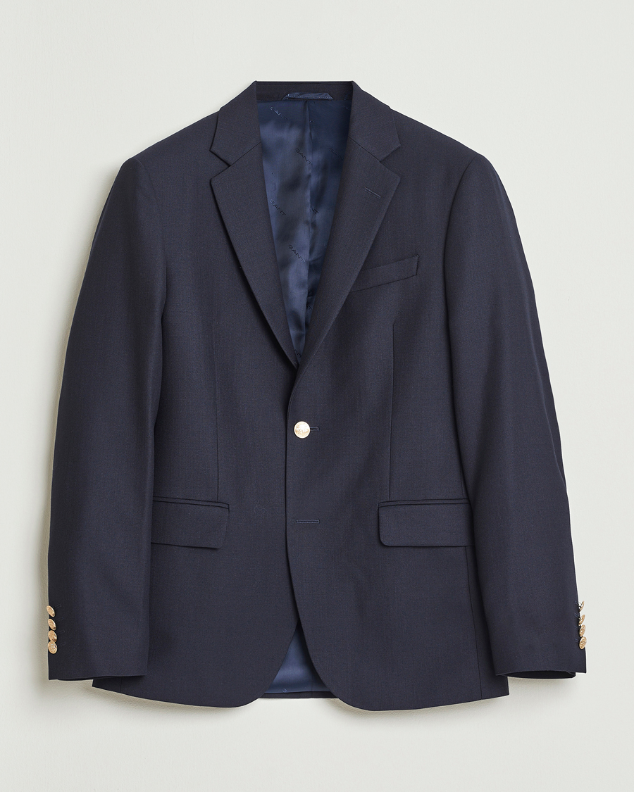Uomini | Blazers | Gant | Wool Club Blazer Evening Blue