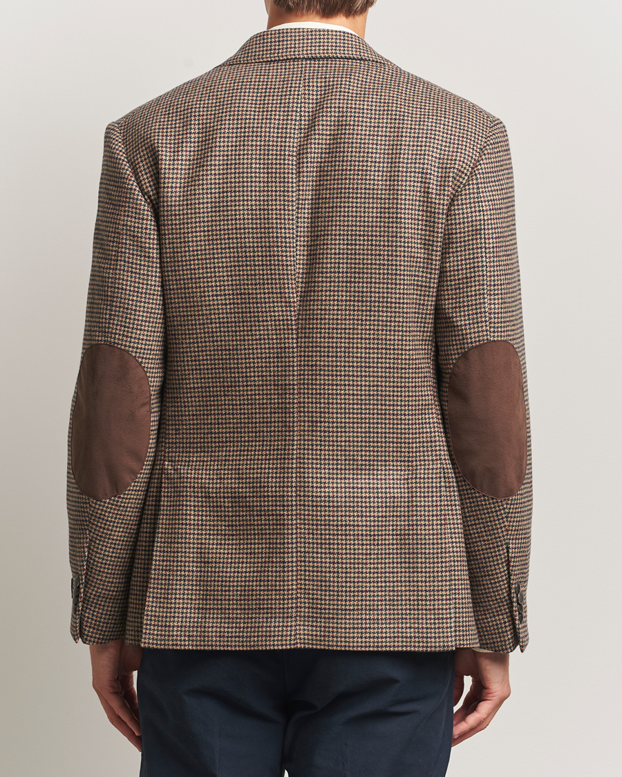Uomini | Blazers | GANT | Wool Houndstooth Blazer Light Taupe
