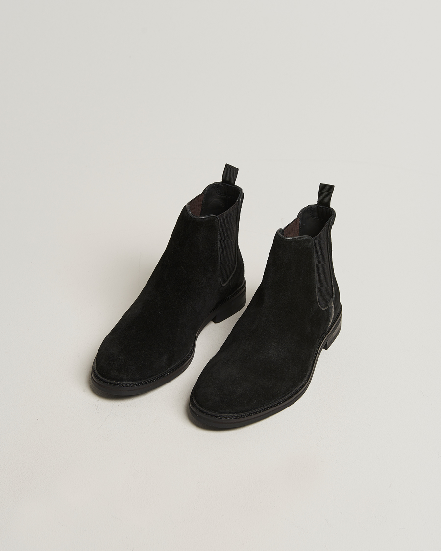 Uomini | Stivali | Gant | Bidford Suede Chelsea Boot Black